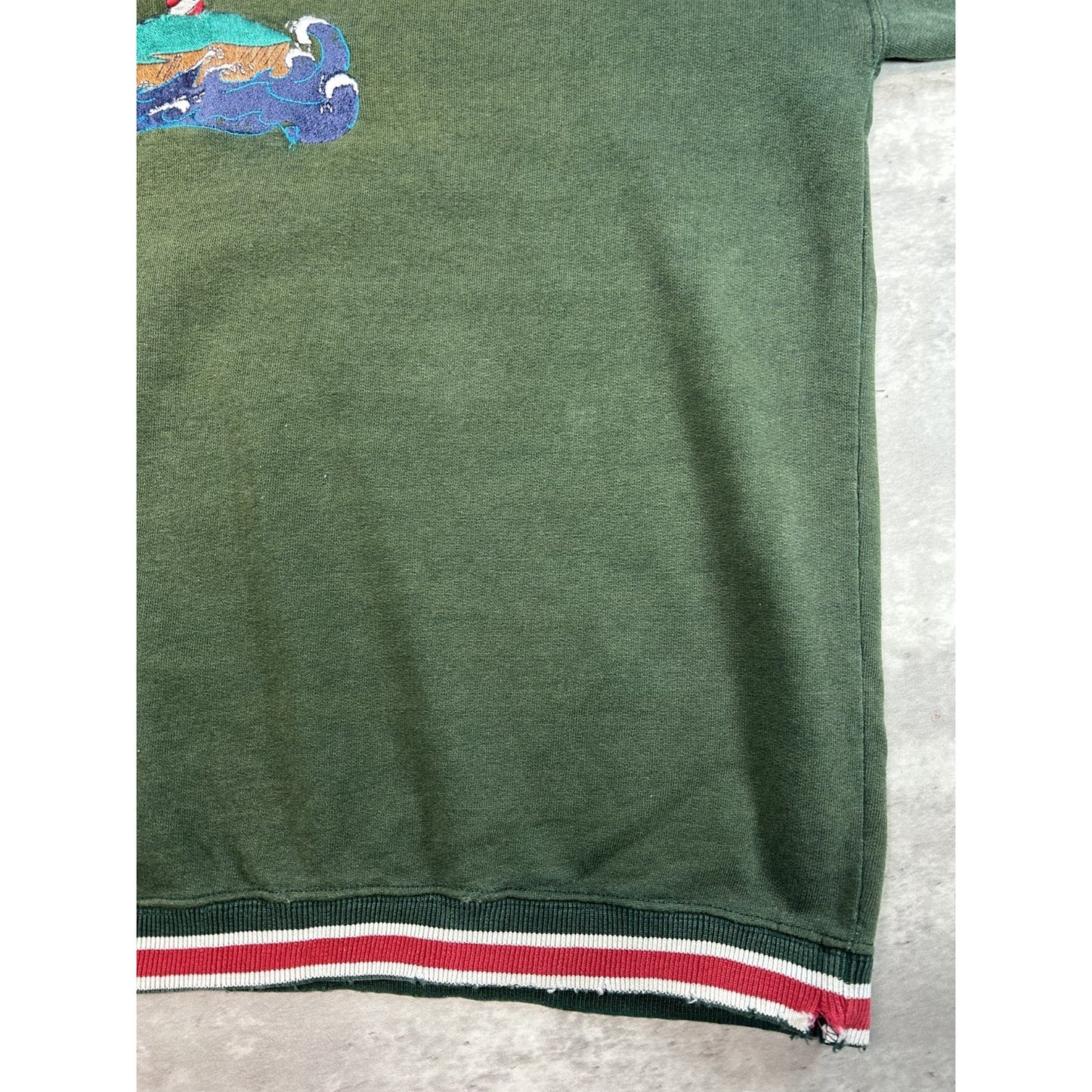 Vintage 90s Embroidered Lighthouse Graphic Crewneck Sweatshirt Size XL