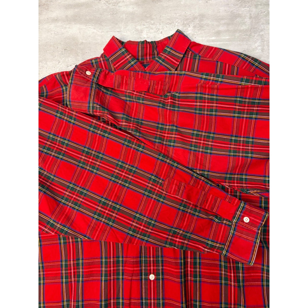 Vintage Polo Ralph Lauren Embroidered Pony Cropped Button Up Shirt Size 2XL