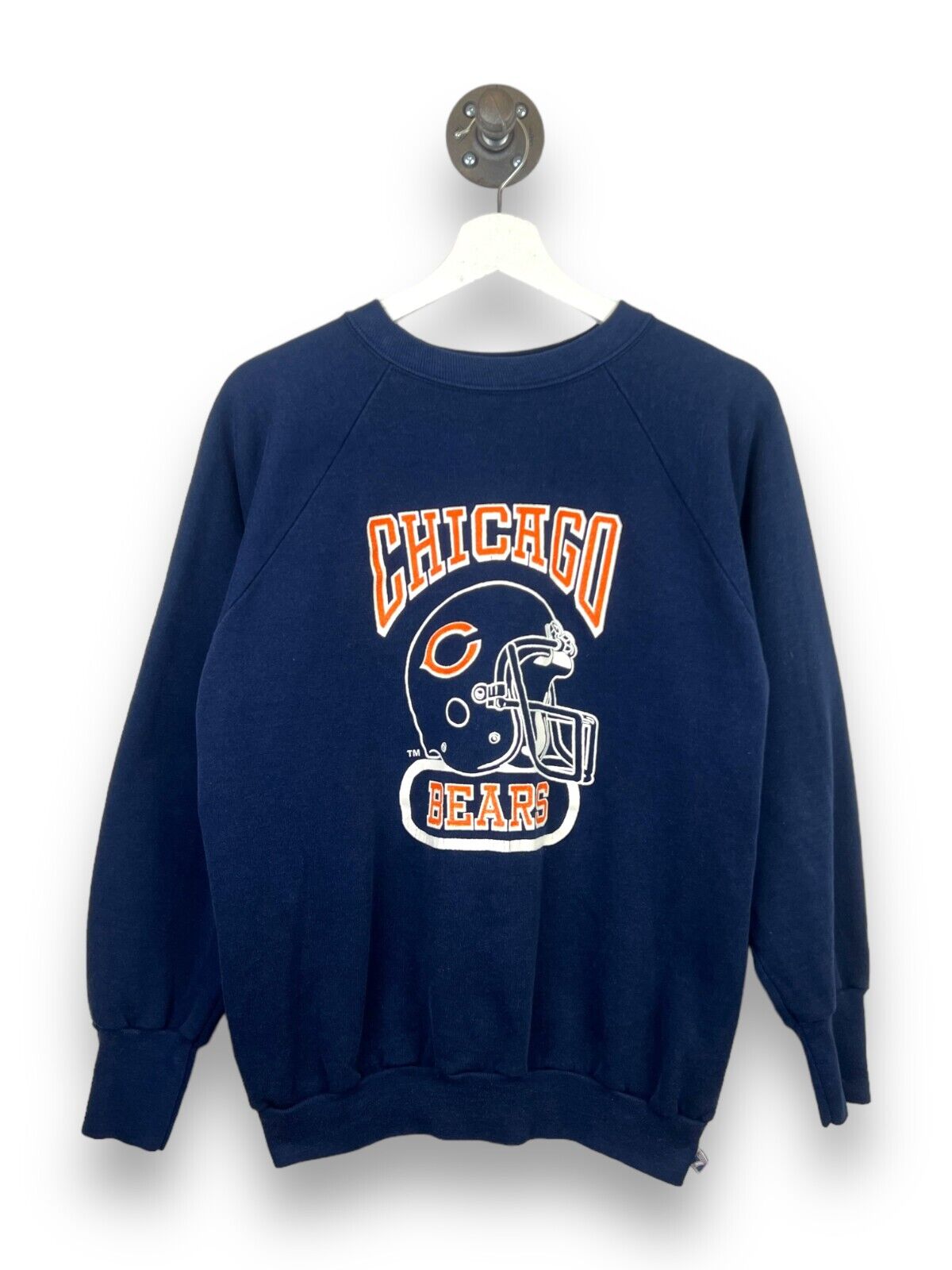 Vintage 80s/90s Chicago Bears NFL Logo 7 Helmet Graphic Sweatshirt Size Large