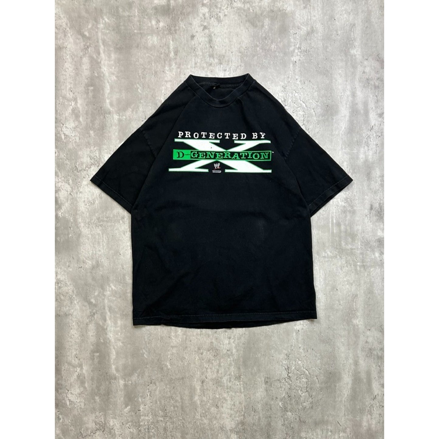 Vintage WWE D-Generation X Spellout Graphic Wrestling T-Shirt Size Large
