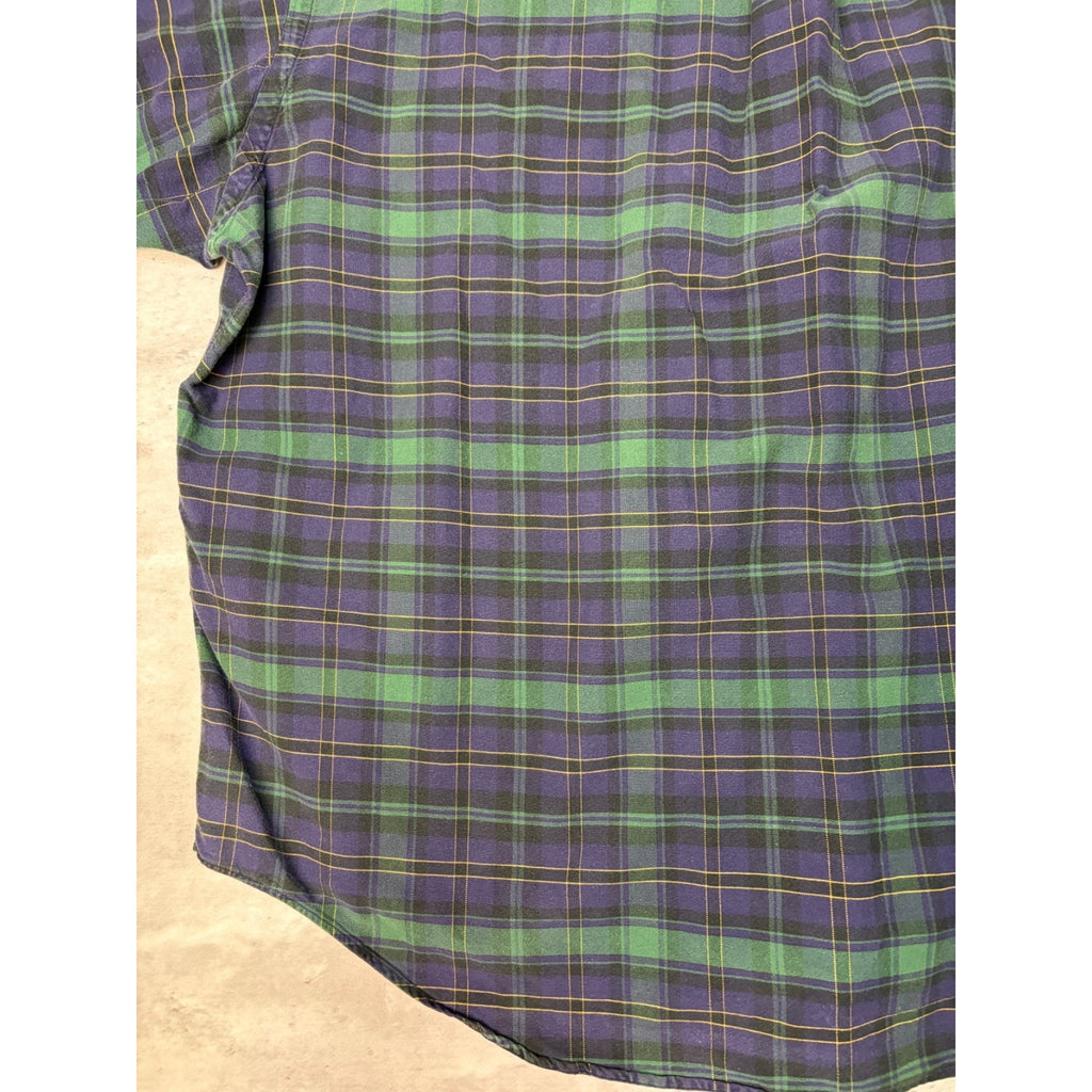 Vintage Polo Ralph Lauren Tonal Embroidered Pony Button Up Shirt Size 2XL
