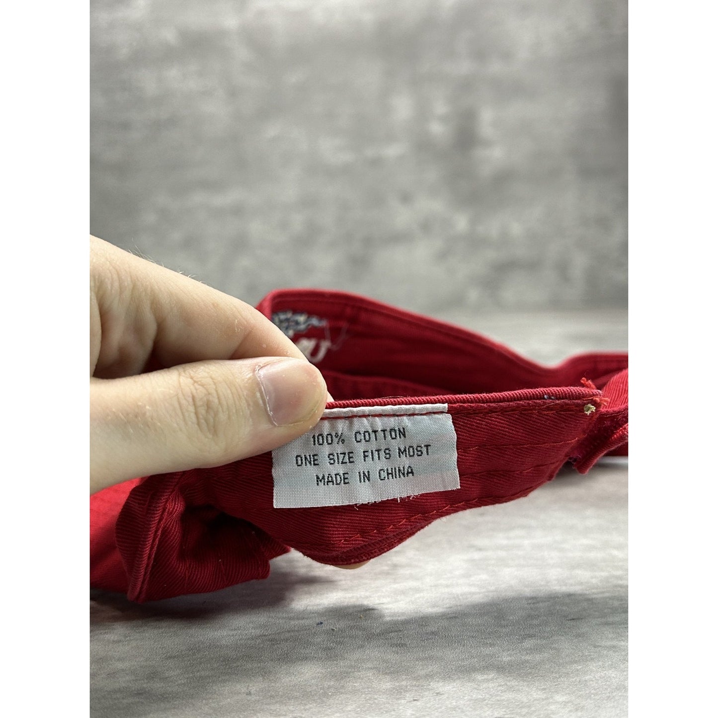 Vintage 2003 US Open Embroidered Spellout Snapback Visor OSFA Red
