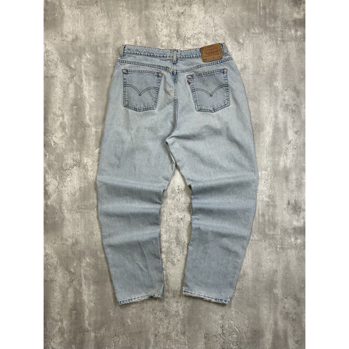 Vintage 90s Women's Levis 512 Slim Fit Red Tab Light Wash Denim Pants Size 36