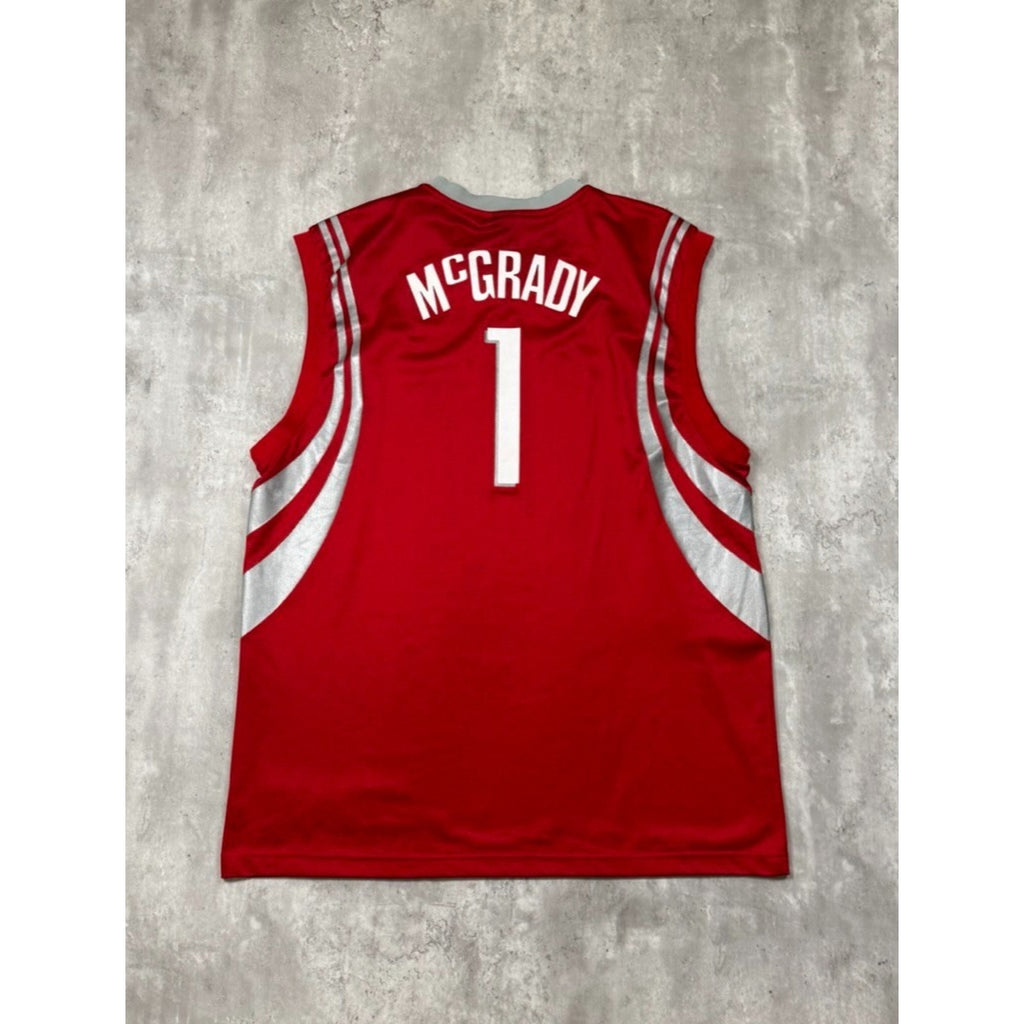 Vintage Tracy McGrady #1 Houston Rockets NBA Reebok Basketball Jersey Size XL