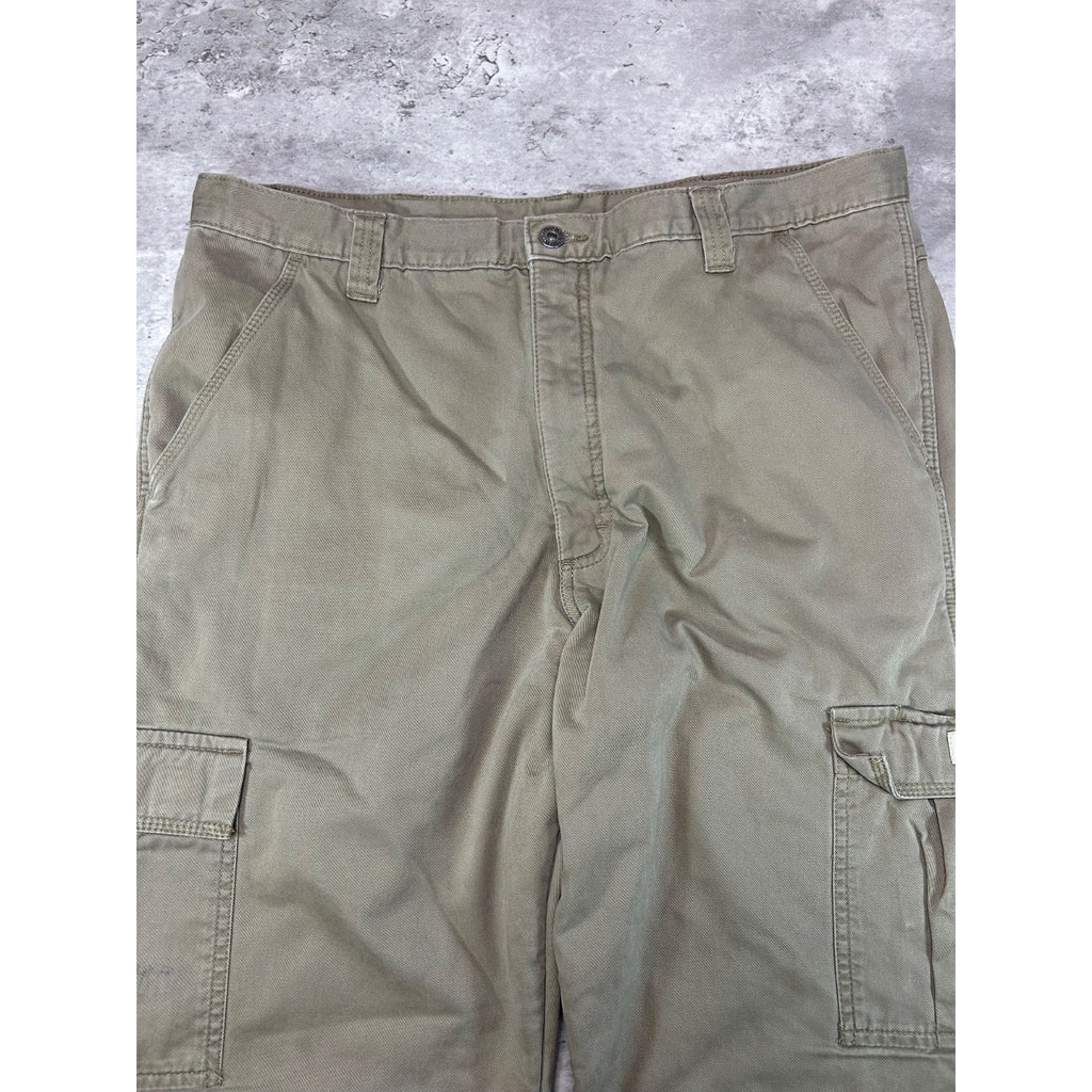 Vintage Wrangler Authentics Khaki Utility Cargo Pants Size 38 Beige