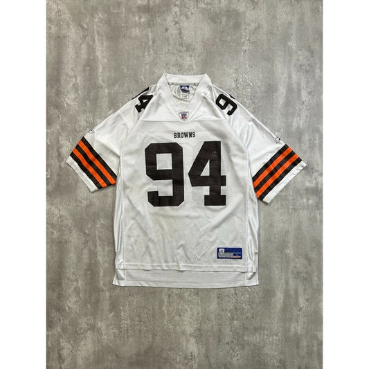 Vintage Gerald Warren #94 Cleveland Browns NFL Reebok Football Jersey Size Large