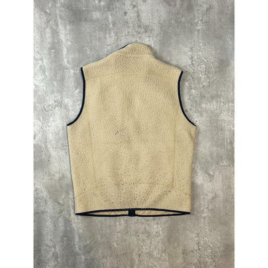 Vintage Patagonia Deep Pile Fleece Full Zip Sweatshirt Vest Size Large