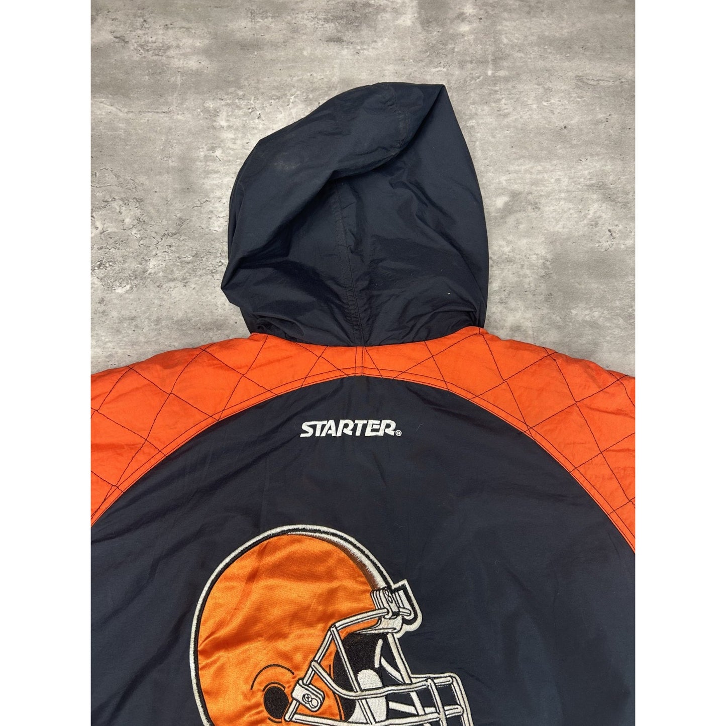 Vintage 90s Cleveland Browns NFL Embroidered Full Zip Starter Jacket Size Large
