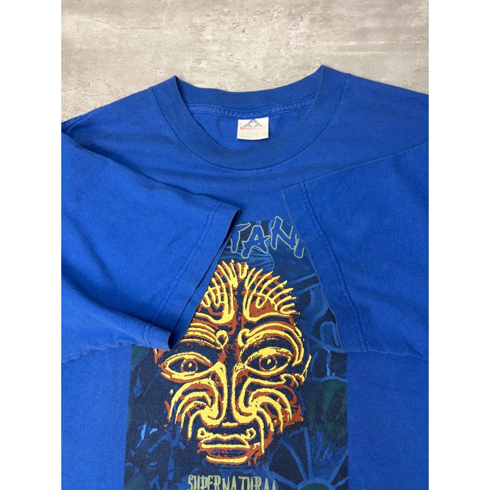 Vintage 1999 Santana Supernatural Latin Rock Band Music T-Shirt Size Large