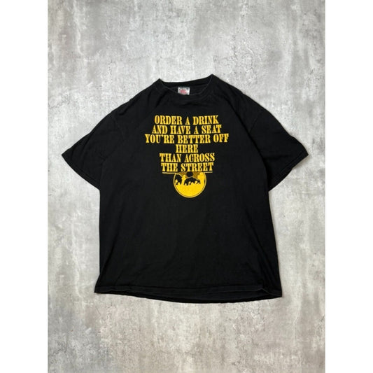 Vintage Boothill Saloon Order A Drink Destination Slogan T-Shirt Size XL