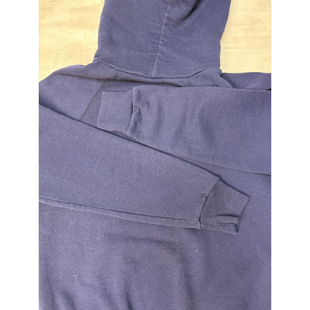 80s/90s Duke University Collegiate Crest Graphic Hooded Sweatshirt Size Large