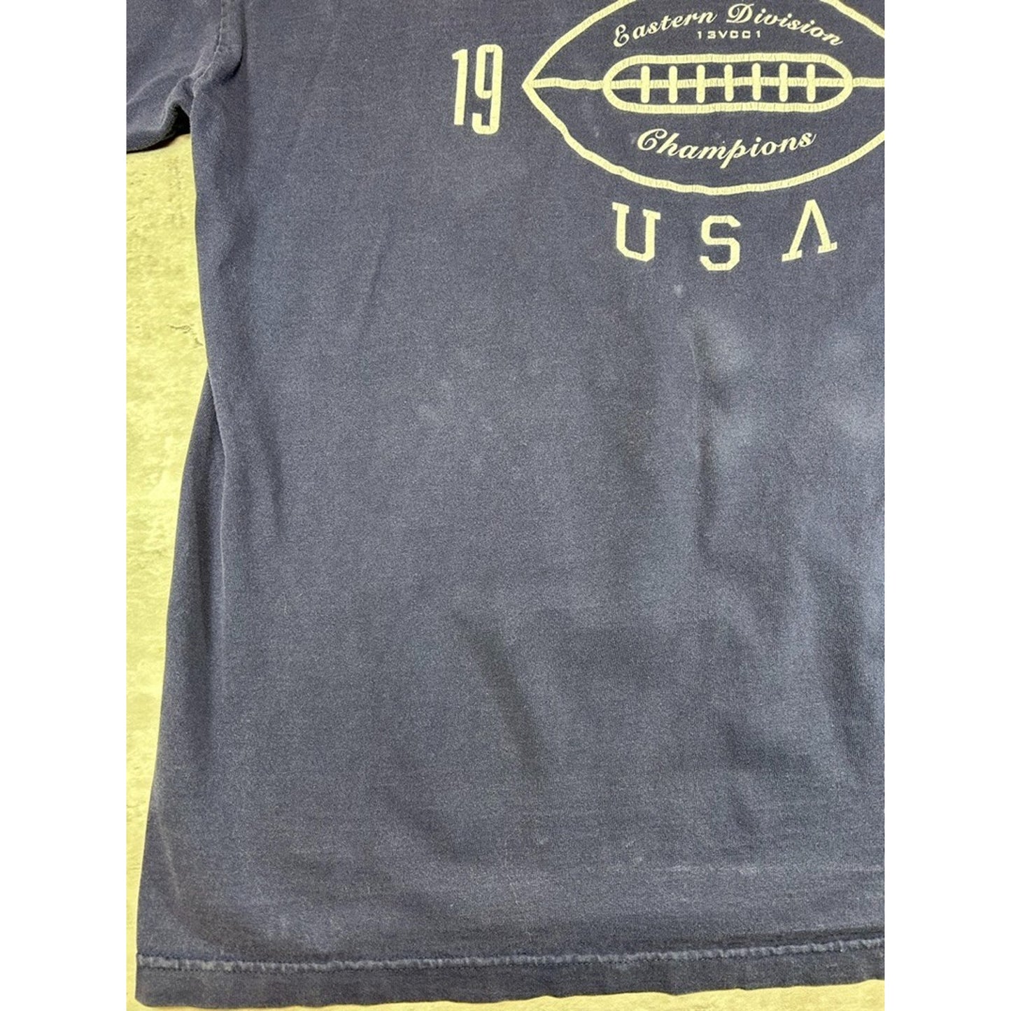 Vintage Y2K Mecca USA Graphic Spellout Long Sleeve T-Shirt Size XXL Blue