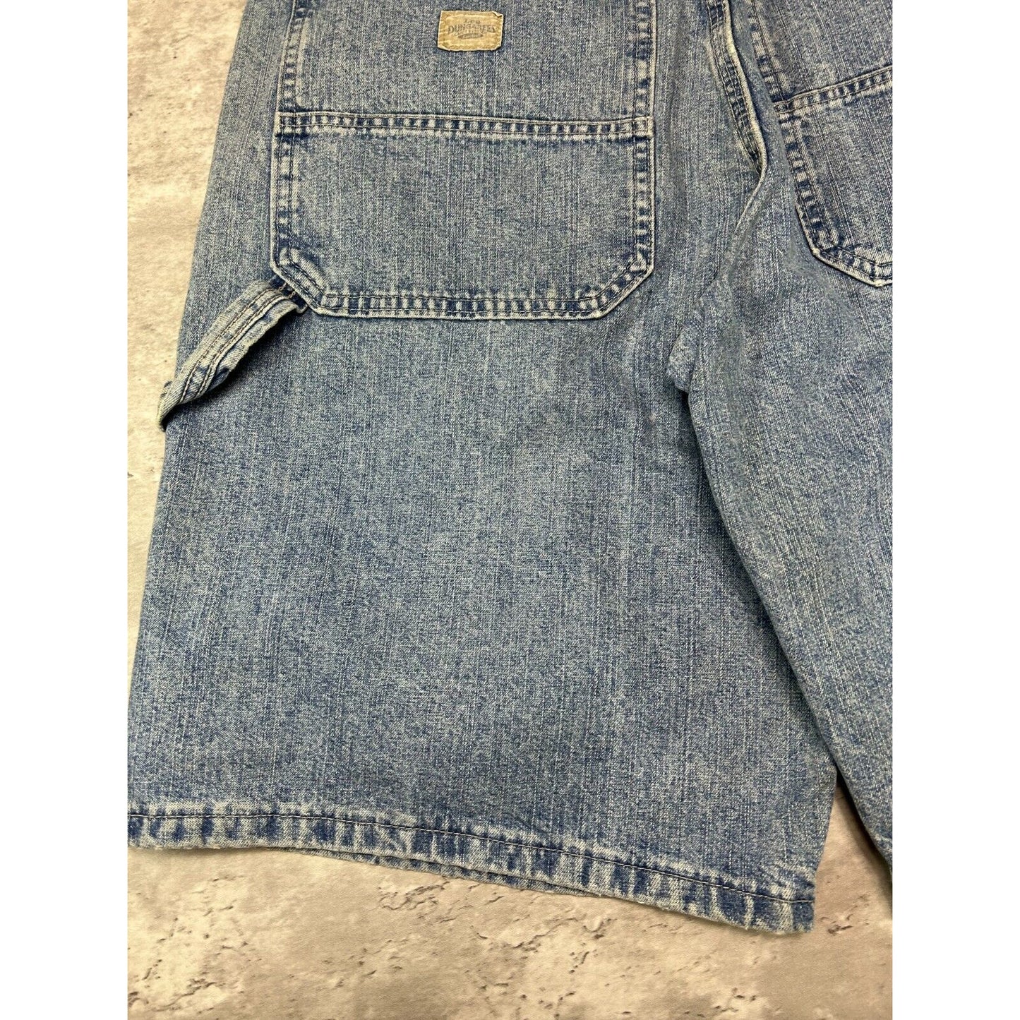 Vintage Wrangler Jeans Light Wash Denim Workwear Carpenter Shorts Size 35 Blue