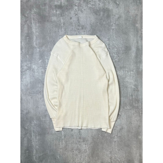 Vintage 1970s Fruit Of The Loom Thermal Print Long Sleeve T-Shirt Size XL