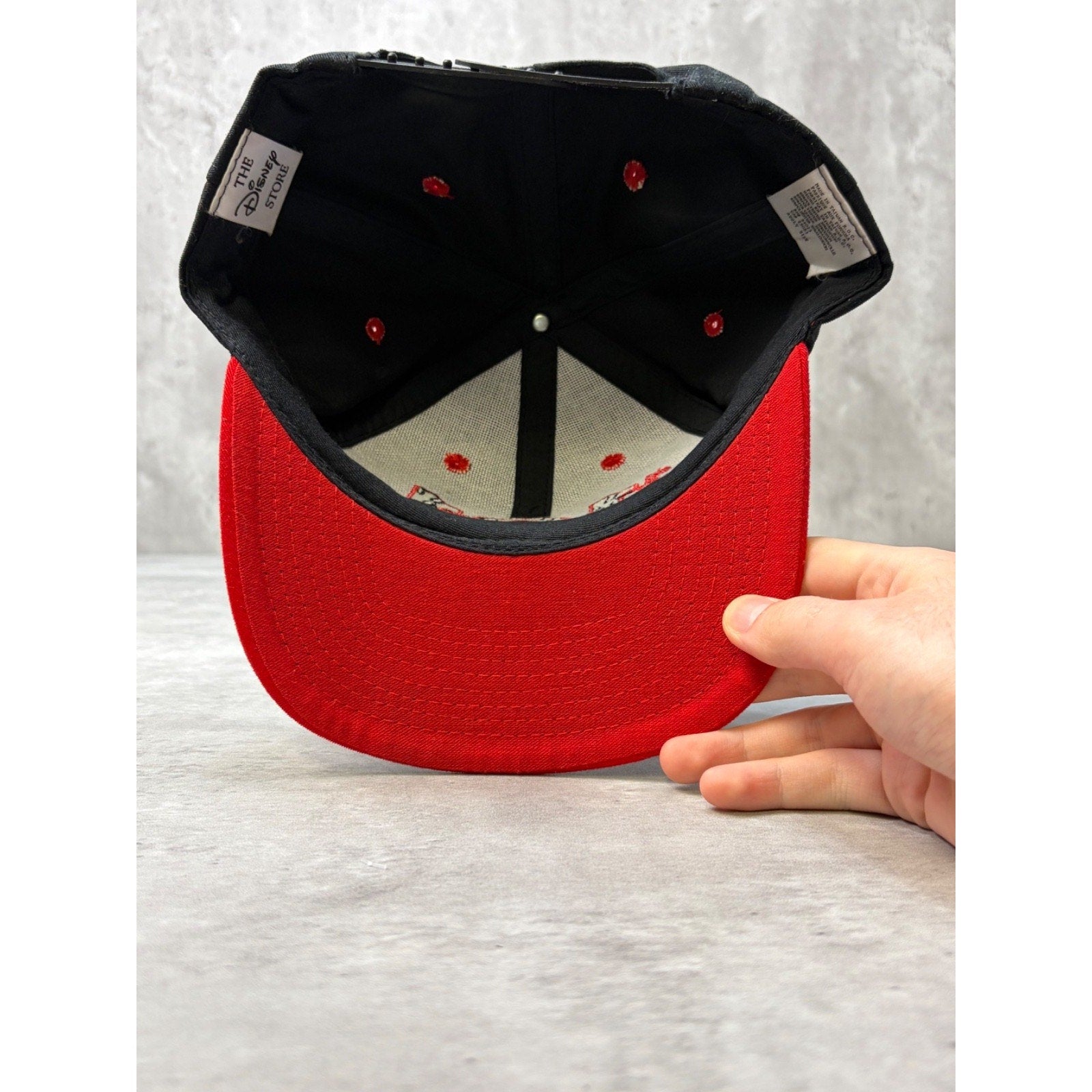 Vintage Disney 101 Dalmations Embroidered Logo Movie Promo Snapback Hat OSFA