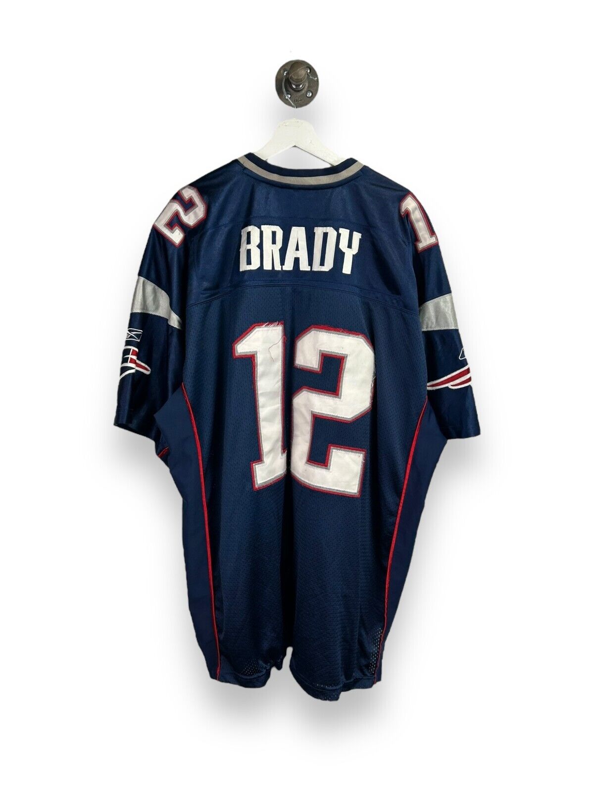 Tom Brady #12 New England Patriots NFL Football Reebok Jersey Size 2XL