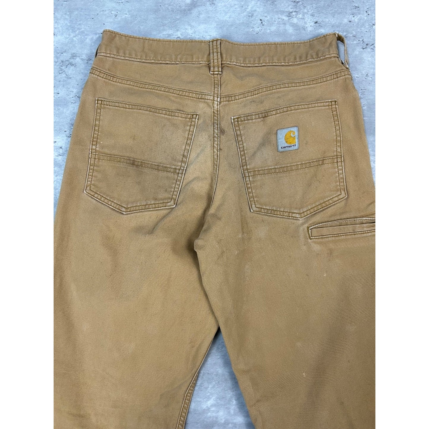 Carhartt Relaxed Fit Canvas Workwear Five Pocket Pants Size 30 Beige