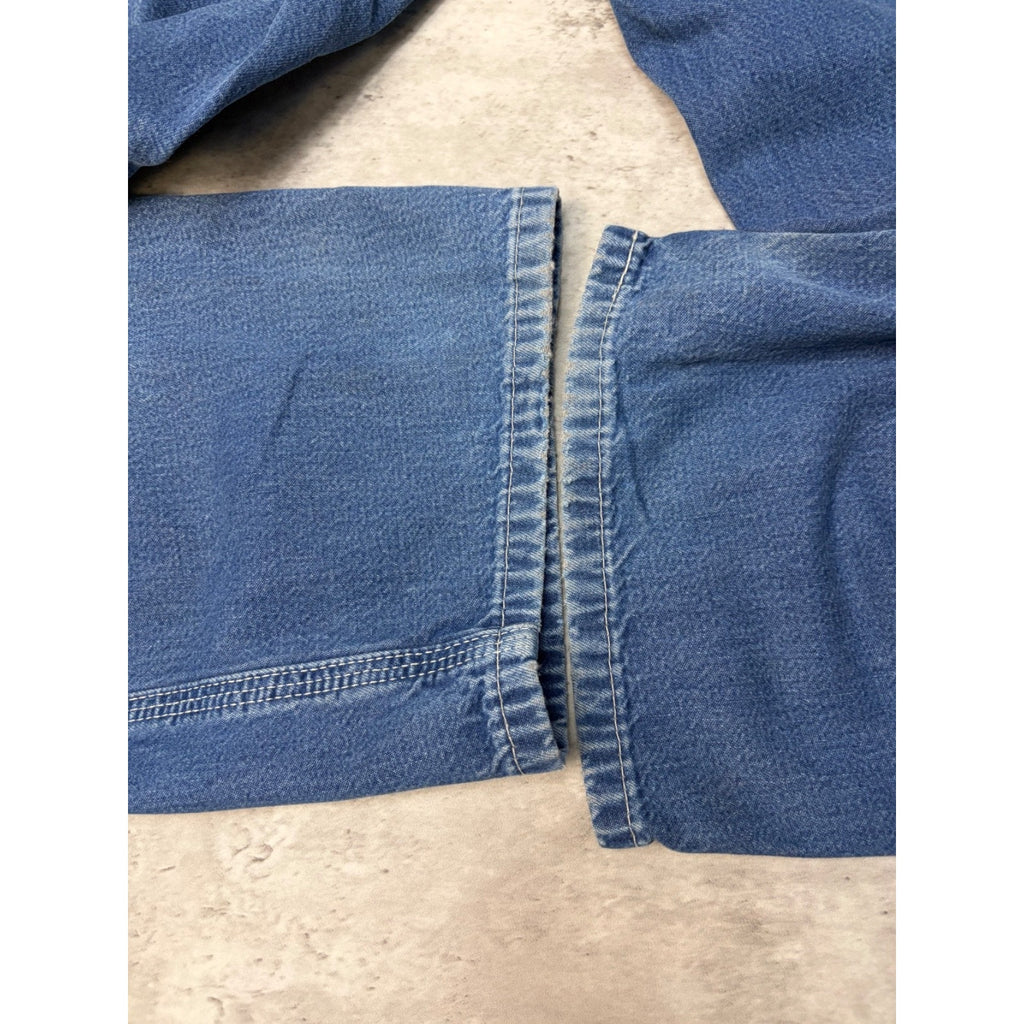 Vintage Carhartt Dungaree Fit Six Pocket Medium Wash Denim Pants Size 36