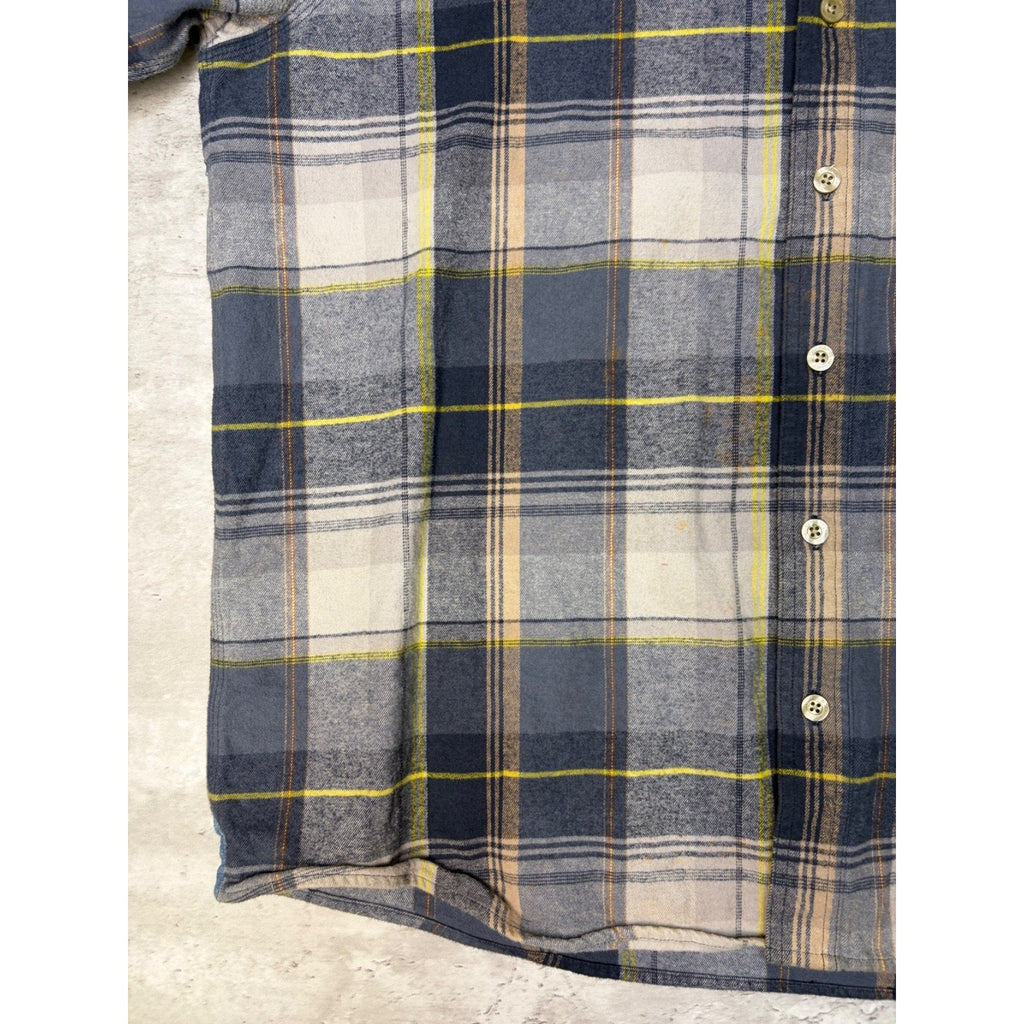 Carhartt Plaid Print Single Pocket Long Sleeve Workwear Button Up Shirt Size 2XL