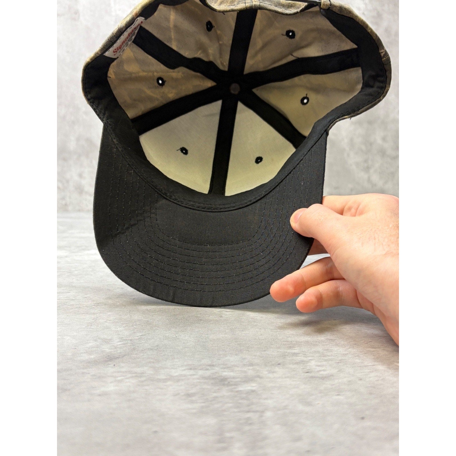 Vintage Blank Camo Hunting Snapback Hat OSFA