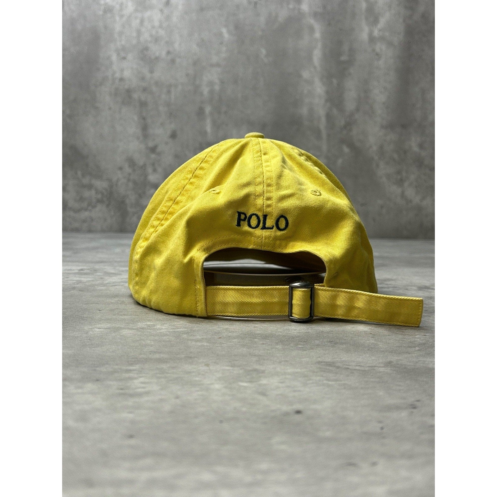 Vintage Polo Ralph Lauren Embroidered Pony Yellow Strapback Hat OSFA