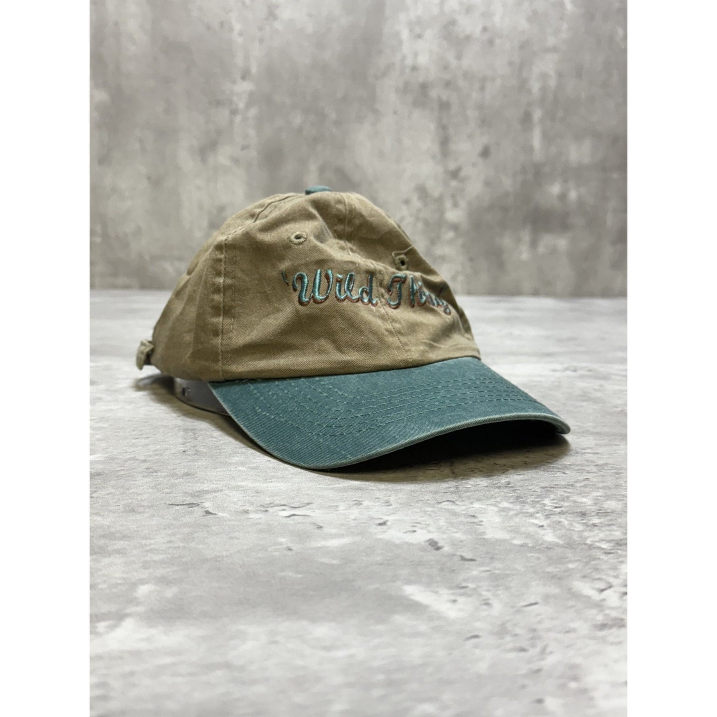 Vintage 90s Wild Thing Embroidered Two Tone Spellout Strapback Hat OSFA