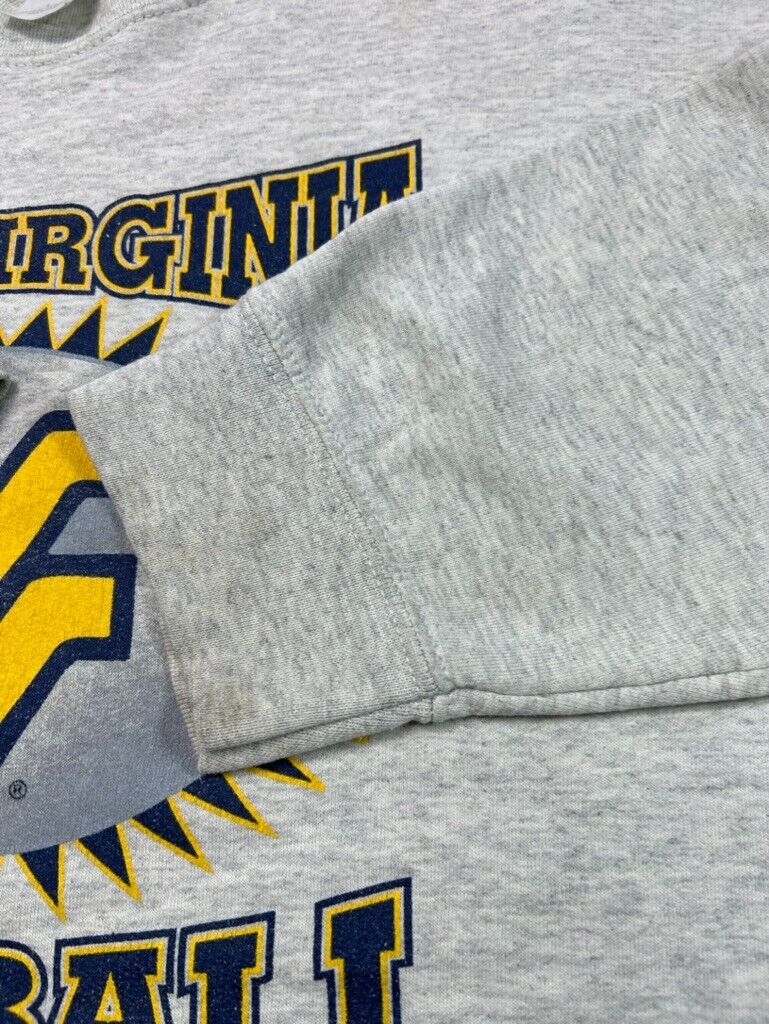 Vintage West Virginia Mountaineers NCAA Football Graphic Sweatshirt Size Large