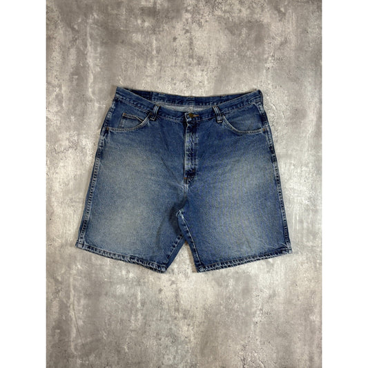 Vintage Wrangler Authentics Medium Wash Denim Shorts Size 38 Blue