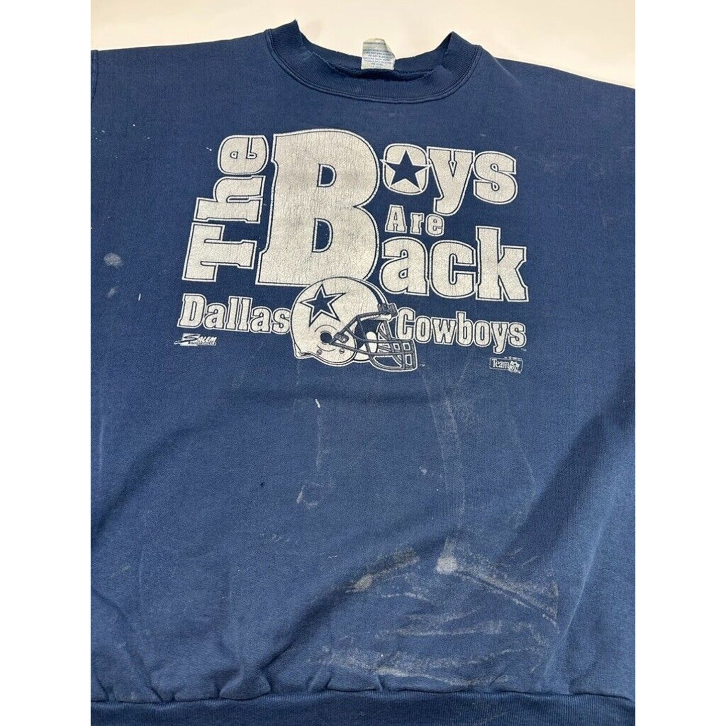 Vintage 1997 Dallas Cowboys NFL The Boys Are Back Football Sweatshirt Size XL