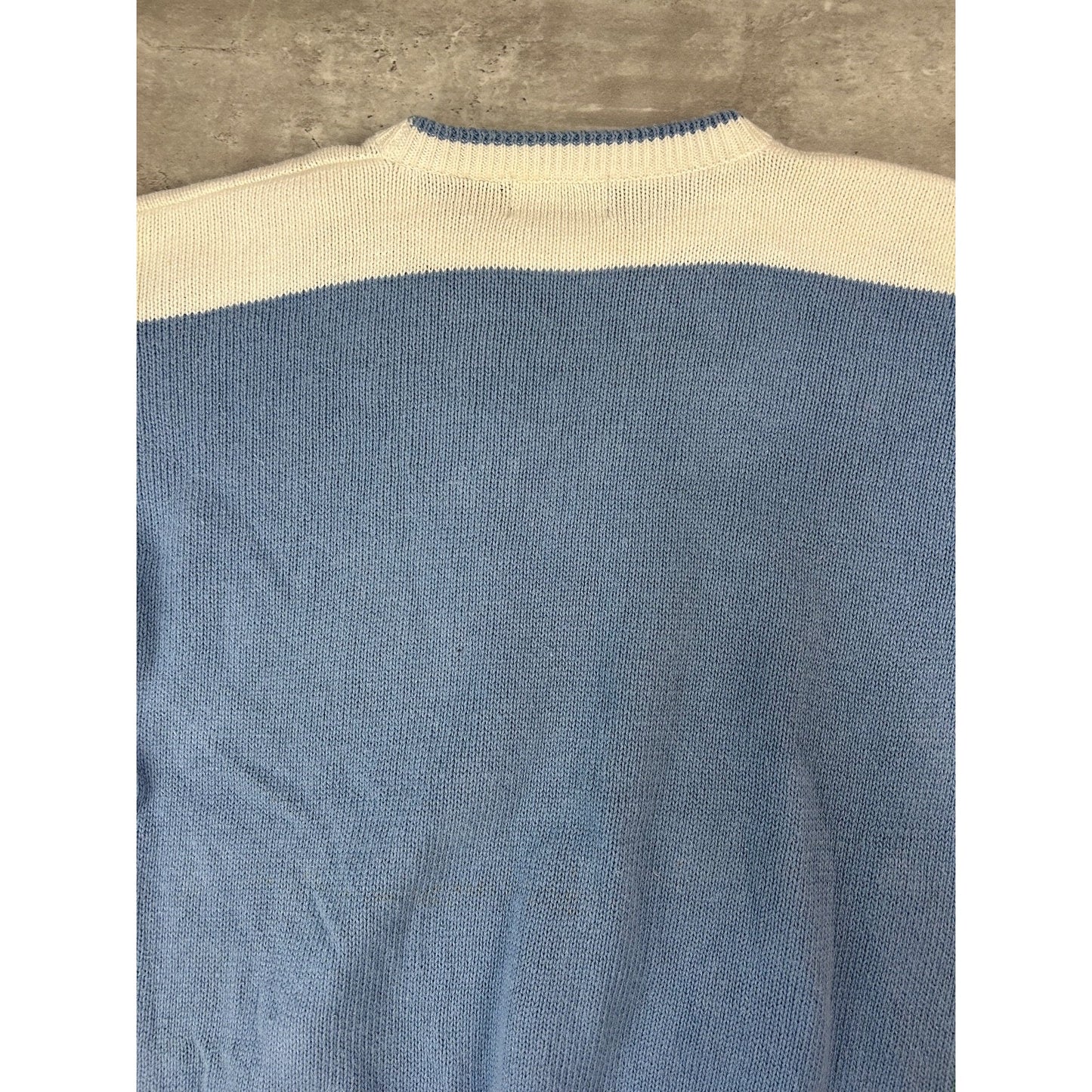 Vintage 90s Par Far Golf Landscape Print Pullover Knit Sweater Size Large