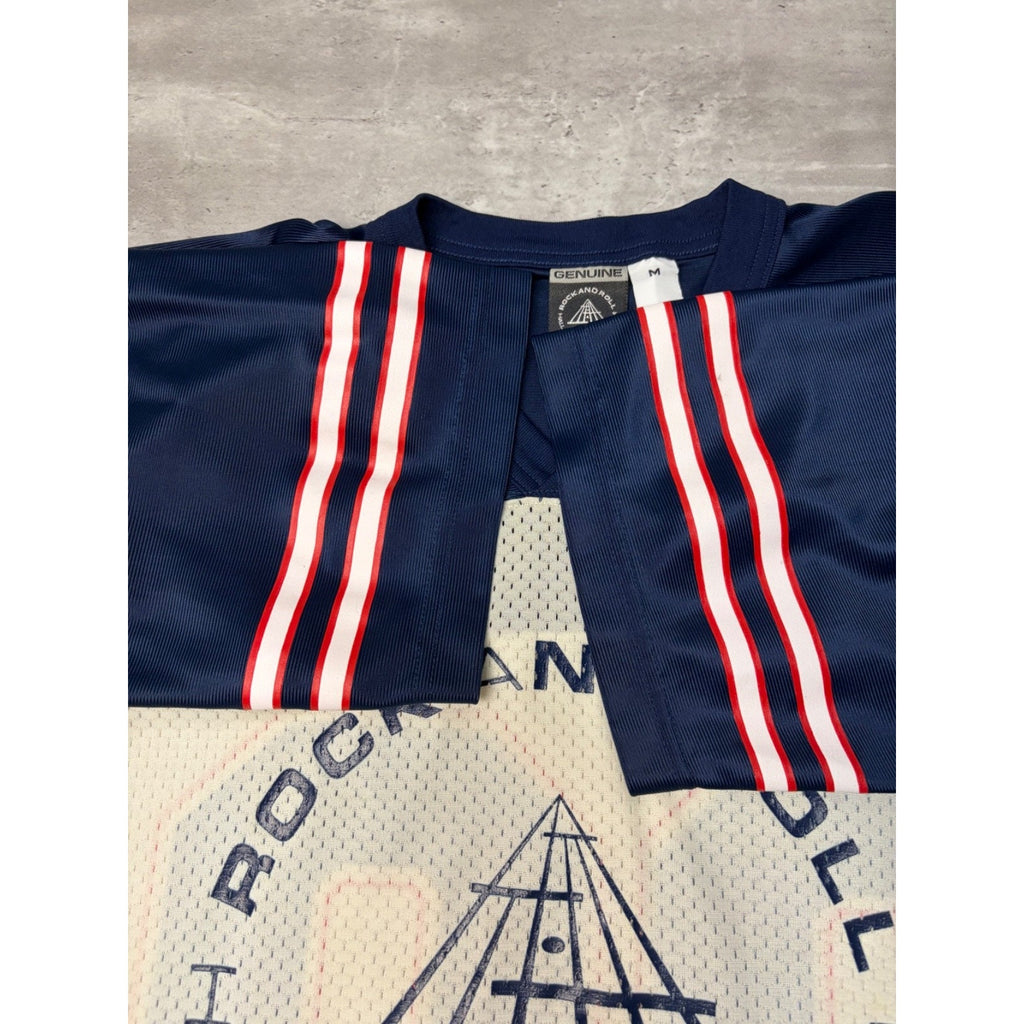 Vintage Rock And Roll Hall Of Fame Graphic Destination Football Jersey Sz Medium