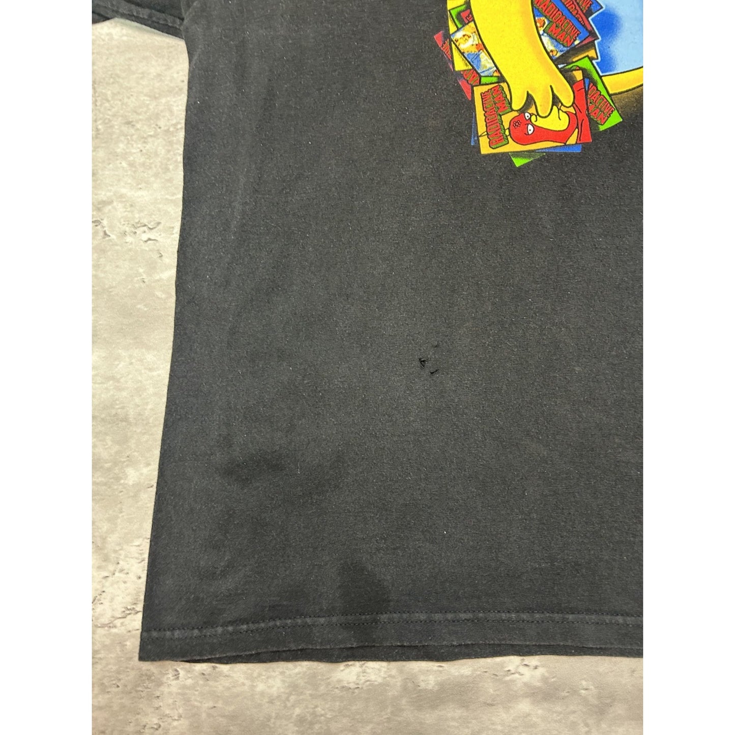 Vintage 2000s The Simpsons Cartoon Character Tv Show Promo T-Shirt Size Large