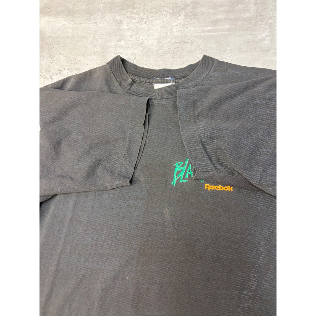 Vintage 90s Reebok Blacktop Grahpic Spellout T-Shirt Size Large