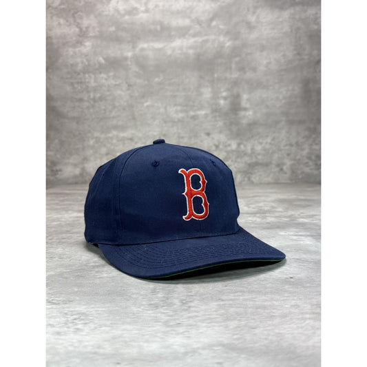 Vintage 90s Boston Red Sox MLB Embroidered Logo Baseball Snapback Hat OSFA