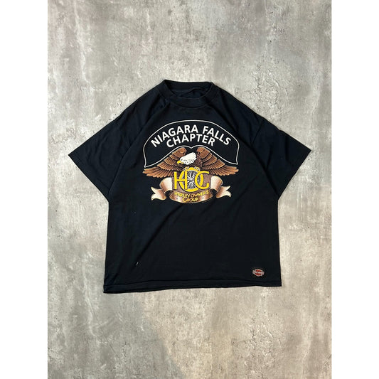 Vintage 90s Harley Davidson Motorcycles Owners Group Graphic T-Shirt Size XL