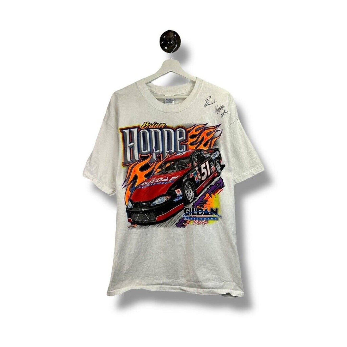 Brian Hoppe #51 NASCAR Big Graphic Racer T-Shirt Size XL