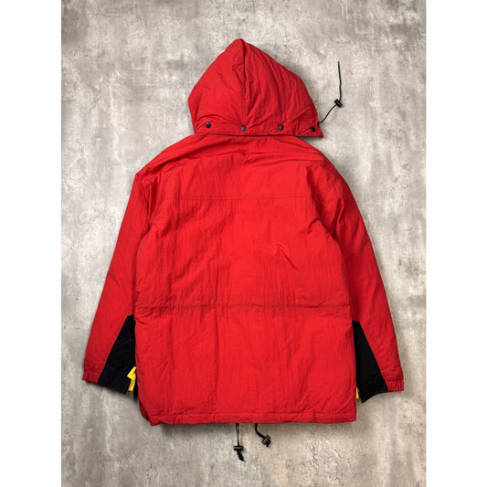 Vintage 90s Marlboro Insulated Full Zip Hooded Jacket Size XL Red