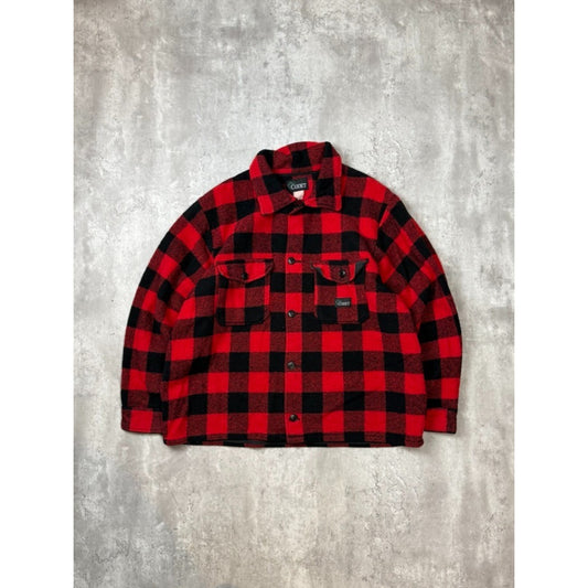Vintage 80s/90s Codet Buffalo Plaid Heavy Flannel Jacket Size XL