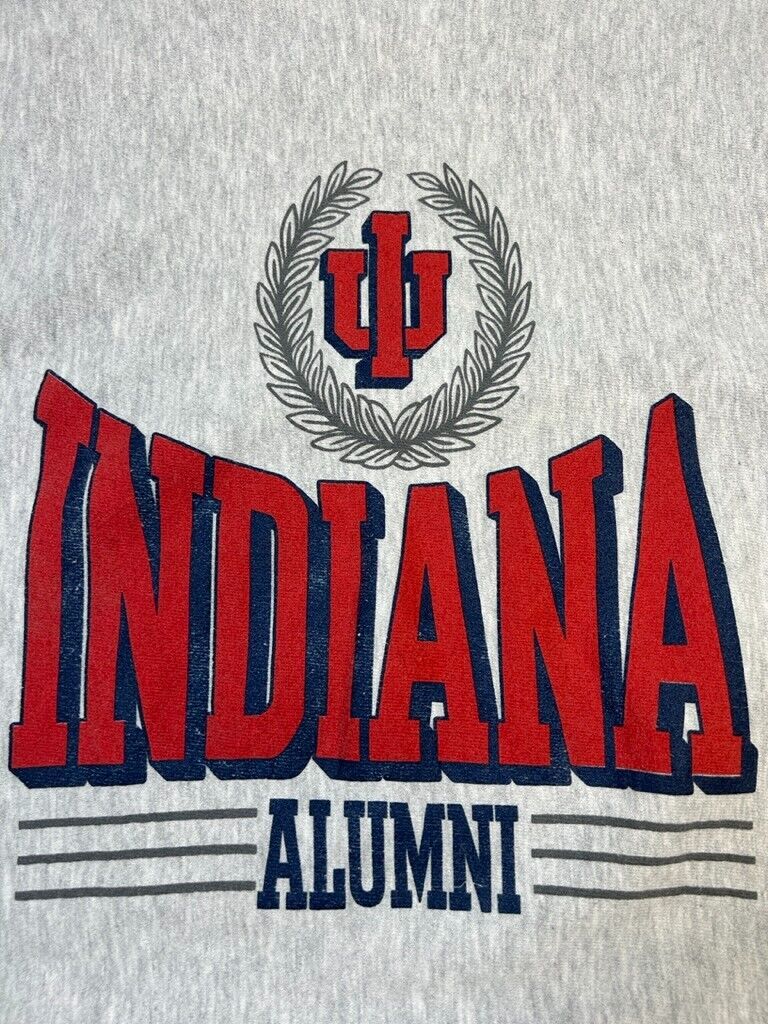 Vintage 90s Indiana Hoosiers Alumni Collegiate Crest Jansport Sweatshirt Sz 2XL