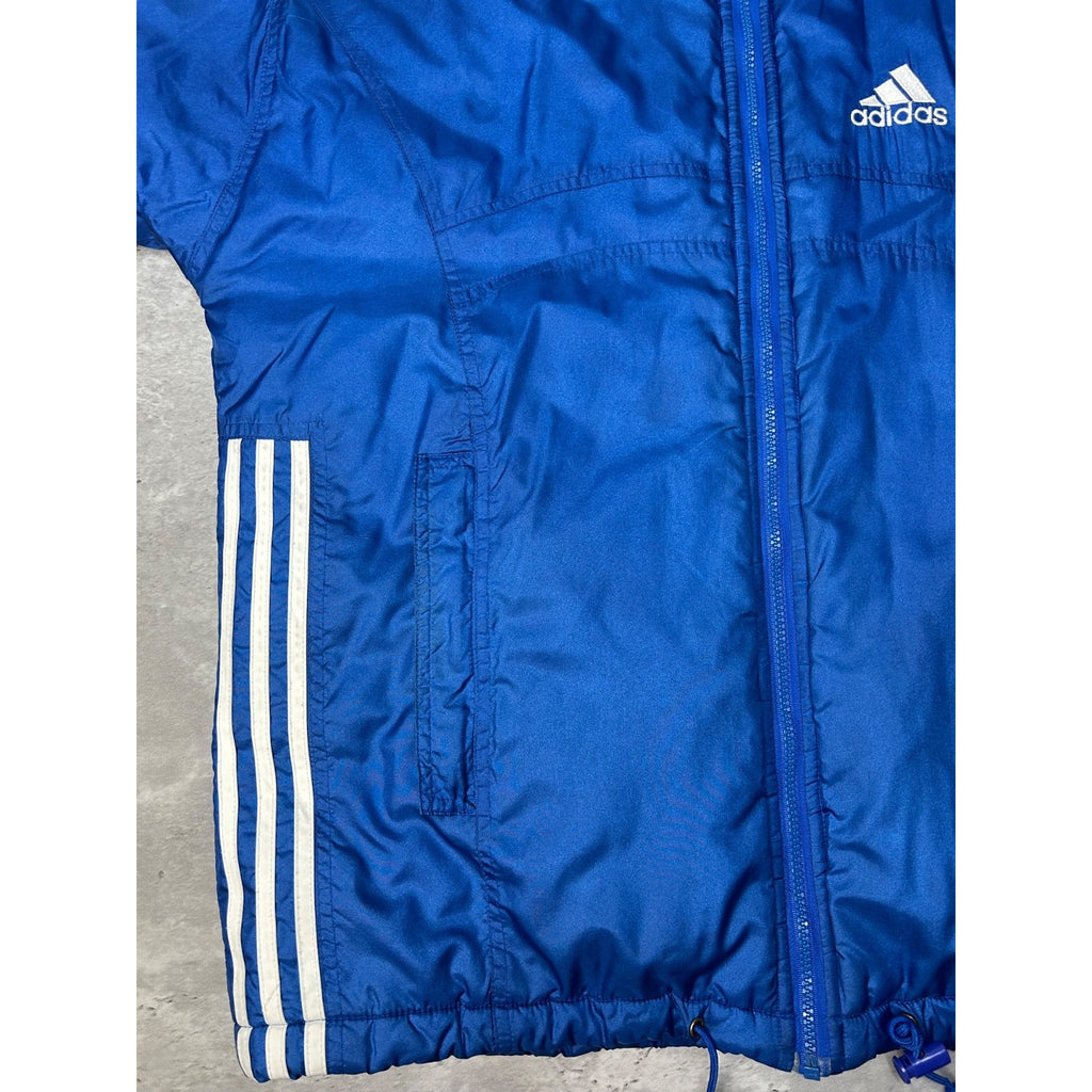 Vintage 90s Adidas Embroidered Logo Insulated Full Zip Jacket Size XL