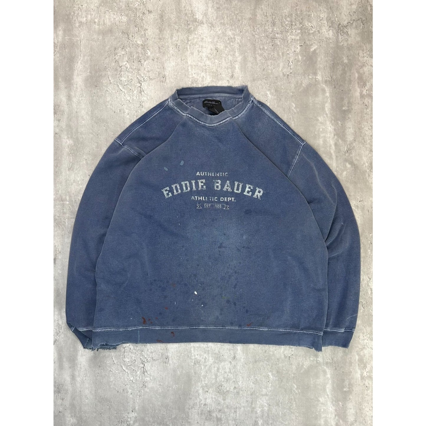 Vintage Eddie Bauer Athletic Dept. Graphic Spellout Sweatshirt Size 2XL