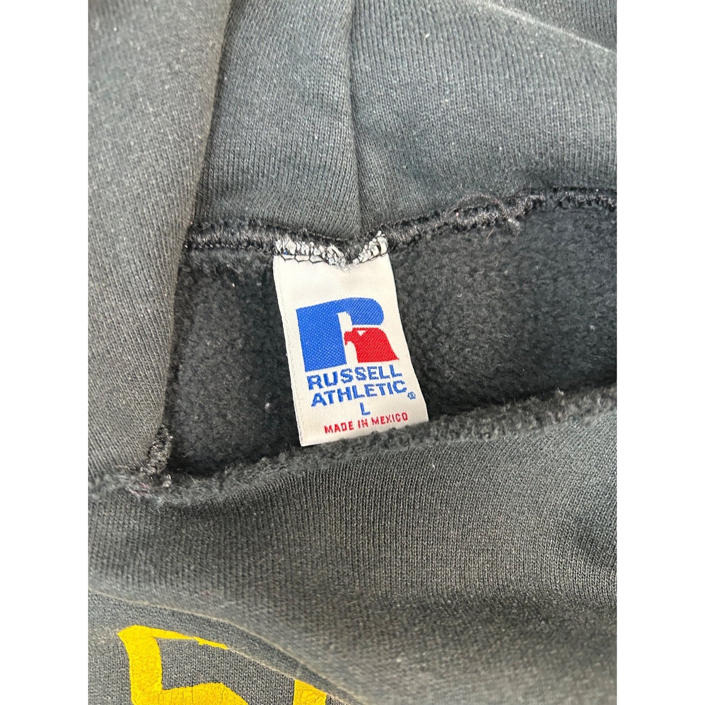 Vintage 90s Tuscola 01-1 Wingfoot Graphic Hooded Collegiate Sweatshirt Sz Large