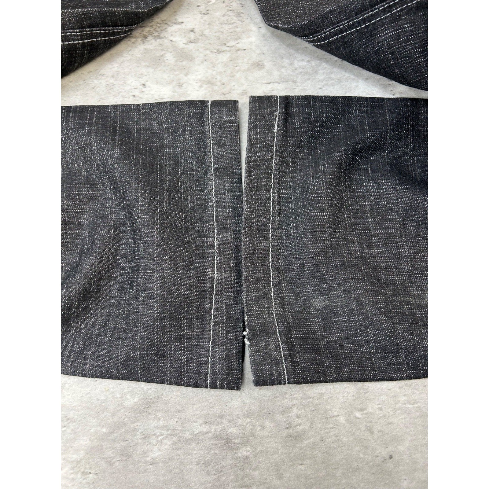 Vintage Y2K Southpole Embroidered Pockets Black Denim Pants Size 31