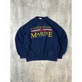 Vintage 1989 United States Marines Graphic Spellout Crewneck Sweatshirt Size XL