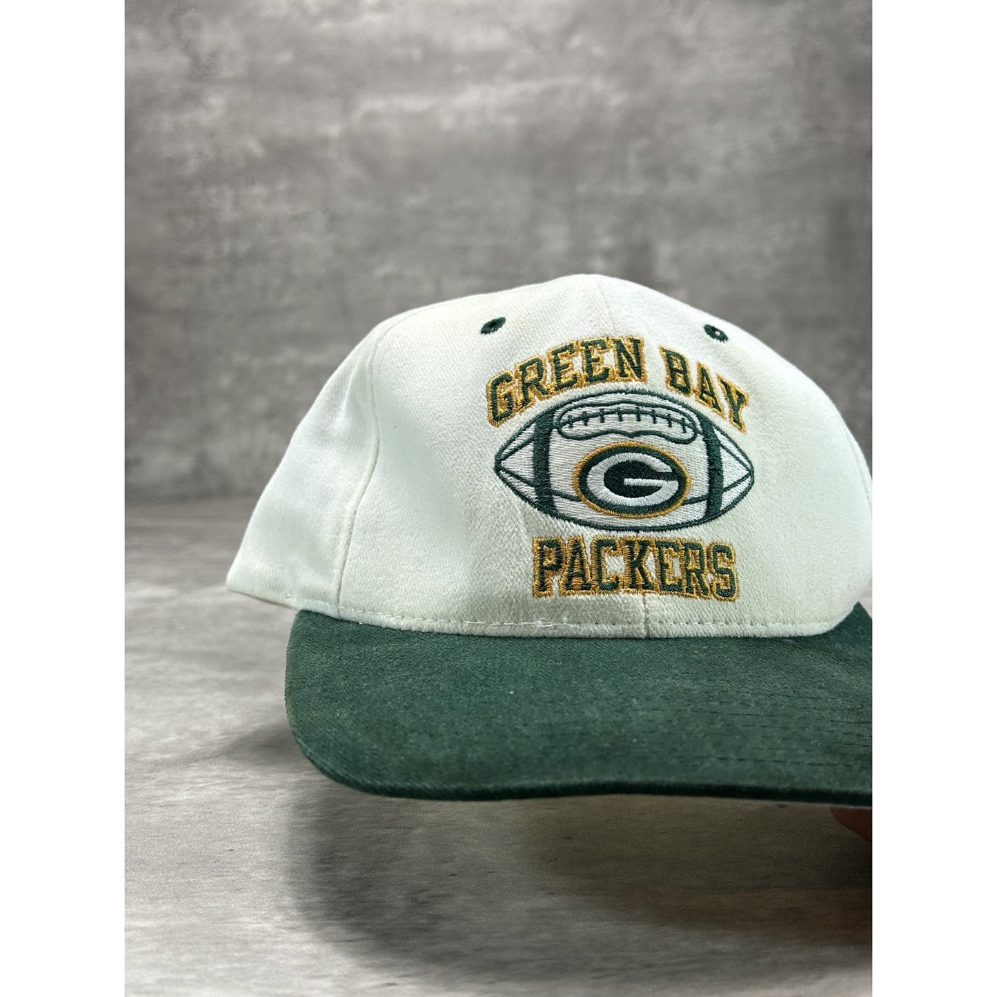 VTG 90s Green Bay Packers NFL Embroidered Champion Football Snapback Hat OSFA