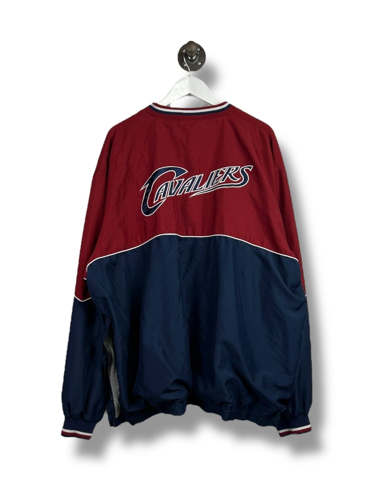 Vintage Cleveland Cavaliers NBA Embroidered Pull Over Nylon Jacket Size 3XL