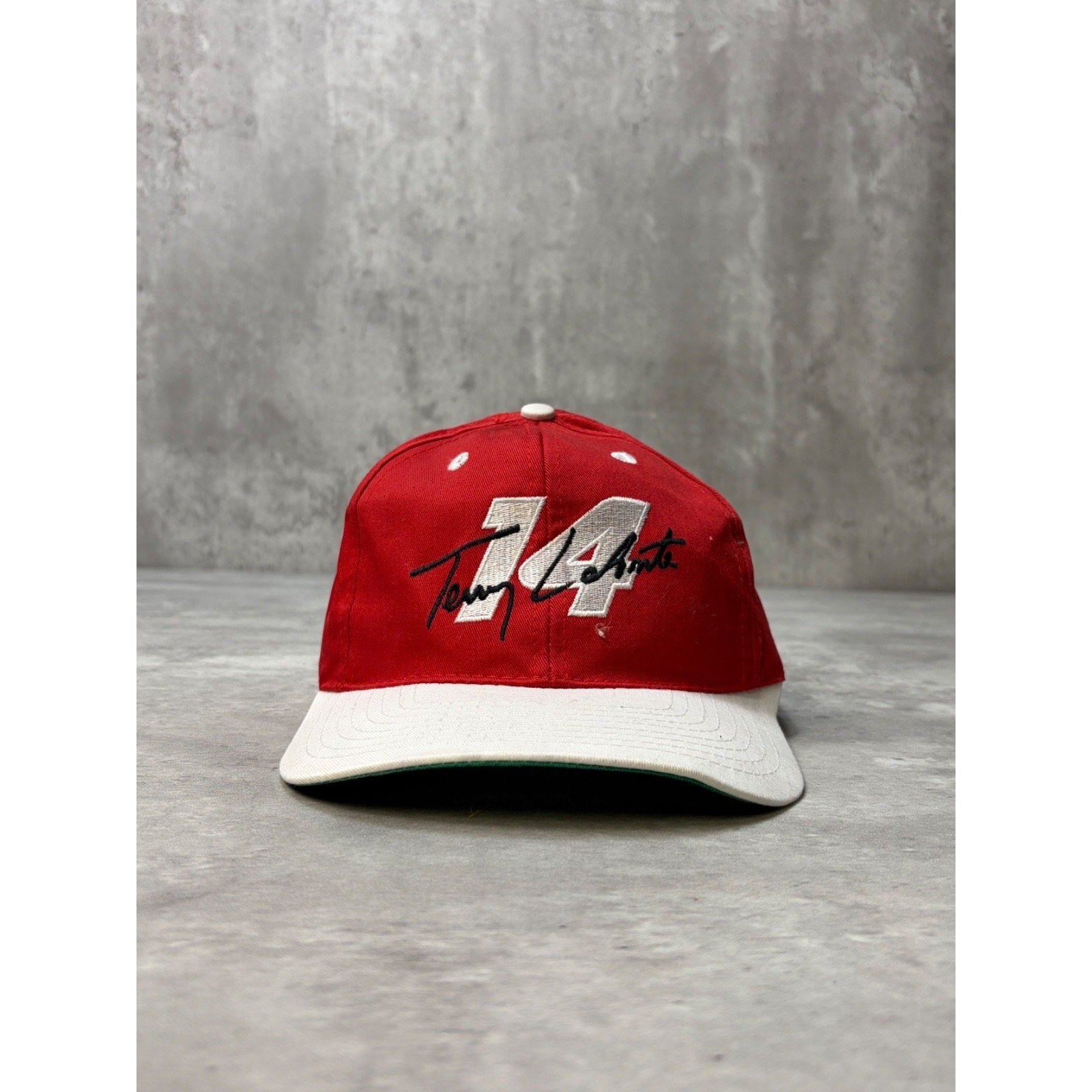 Vintage 1993 Terry Labonte #14 Embroidered Spellout Nascar Snapback Hat OSFA