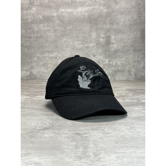 Vintage Looney Tunes Taz Embroidered Cartoon Character Snapback Hat OSFA