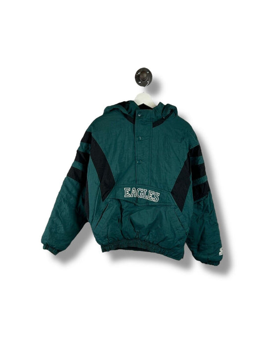 Vintage 90s Philadelphia Eagles NFL Insulated Starter Jacket Size Large YOUTH