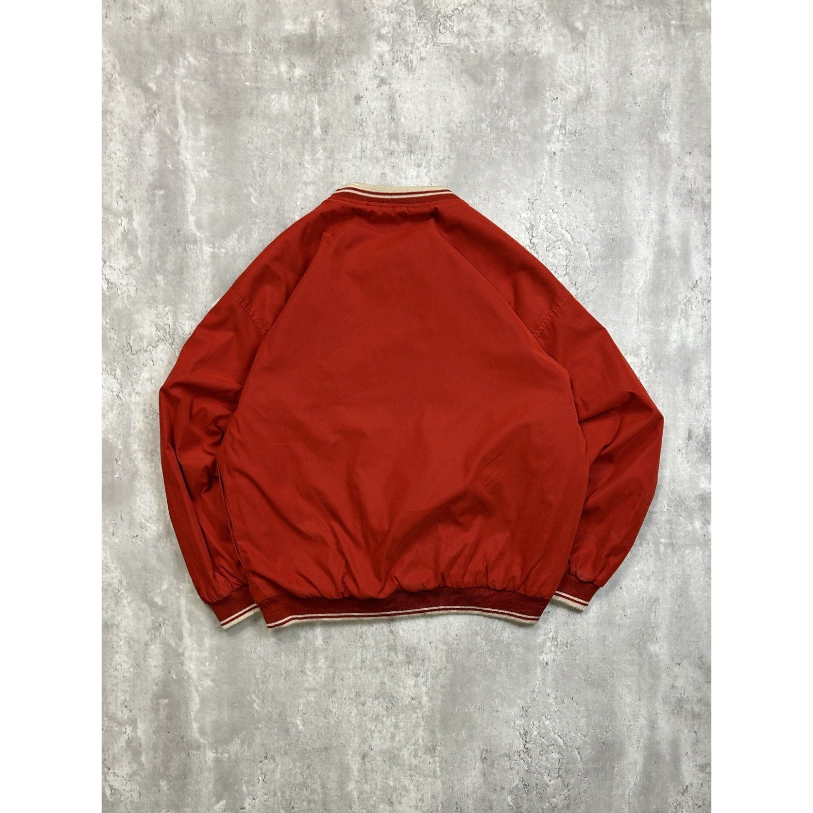 Vintage Ohio State Buckeyes Reversible Pullover Windbreaker Jacket Size Large